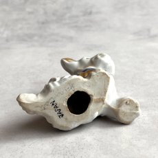 画像7: アメリカ 1950年代 青い首輪のお座り犬 小さな陶製ミニチュア犬置物 オキュパイドジャパン 昭和レトロ犬 JAPAN DOG 犬雑貨 (7)