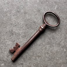 画像3: フランス 1930-1950年代頃 アンティークキー 古い鍵  (約8.8cm)  Antique French Skelton Key Brass (3)