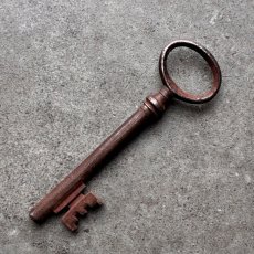 画像4: フランス 1930-1950年代頃 アンティークキー 古い鍵  (約8.8cm)  Antique French Skelton Key Brass (4)