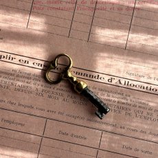 画像3: フランス 1900-1950年代頃 フランス製 アンティーク装飾キー|フランスでは「富・健康・繁栄」を呼び込むラッキーアイテムとして親しまれています。｜(約4.9cm) (3)