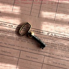 画像3: フランス 1900-1950年代頃 フランス製 アンティーク装飾キー|フランスでは「富・健康・繁栄」を呼び込むラッキーアイテムとして親しまれています。｜(約4.6cm) (3)