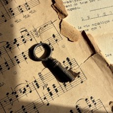 画像1: フランス アンティークキー 幸運と絆をつなぐ古鍵 チャンス・信頼・愛｜(約5.0cm) EW0822 (1)