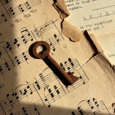 画像1: フランス アンティークキー 幸運と絆をつなぐ古鍵 チャンス・信頼・愛｜(約5.3cm) EW0819 (1)