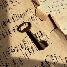 画像1: フランス アンティークキー 幸運と絆をつなぐ古鍵 チャンス・信頼・愛｜(約5.3cm) (1)