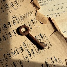 画像1: フランス アンティークキー 幸運と絆をつなぐ古鍵 チャンス・信頼・愛｜(約5.3cm) EW0818 (1)