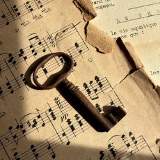 画像1: フランス アンティークキー 幸運と絆をつなぐ古鍵 チャンス・信頼・愛｜(約6.6cm) (1)