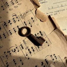 画像1: フランス アンティークキー 幸運と絆をつなぐ古鍵 チャンス・信頼・愛｜(約4.3cm) EW0830 (1)