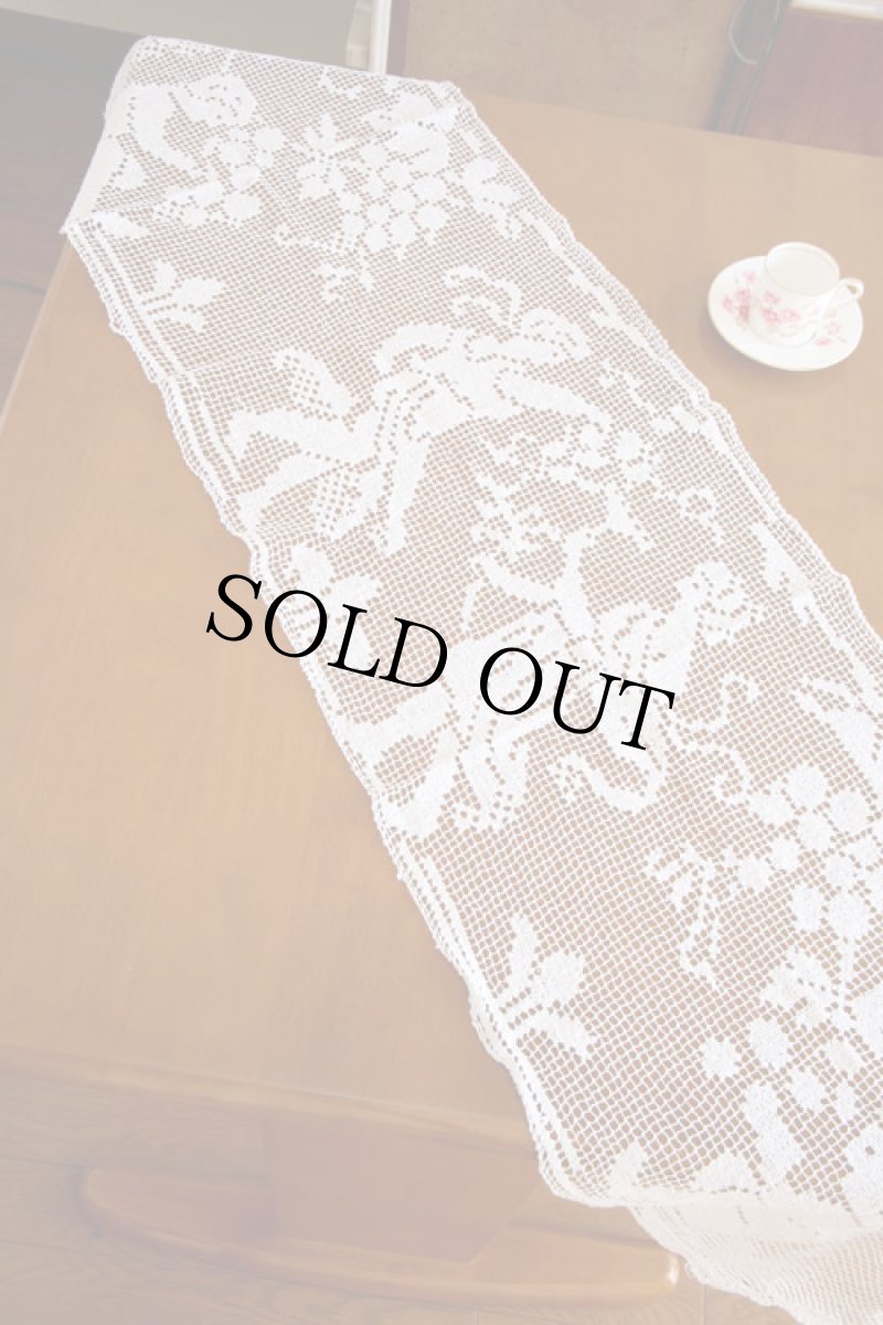 画像3: 〈ヨーロッパ〉1910〜1920年頃バッカスとケルビムが描かれたパネルレース (3)