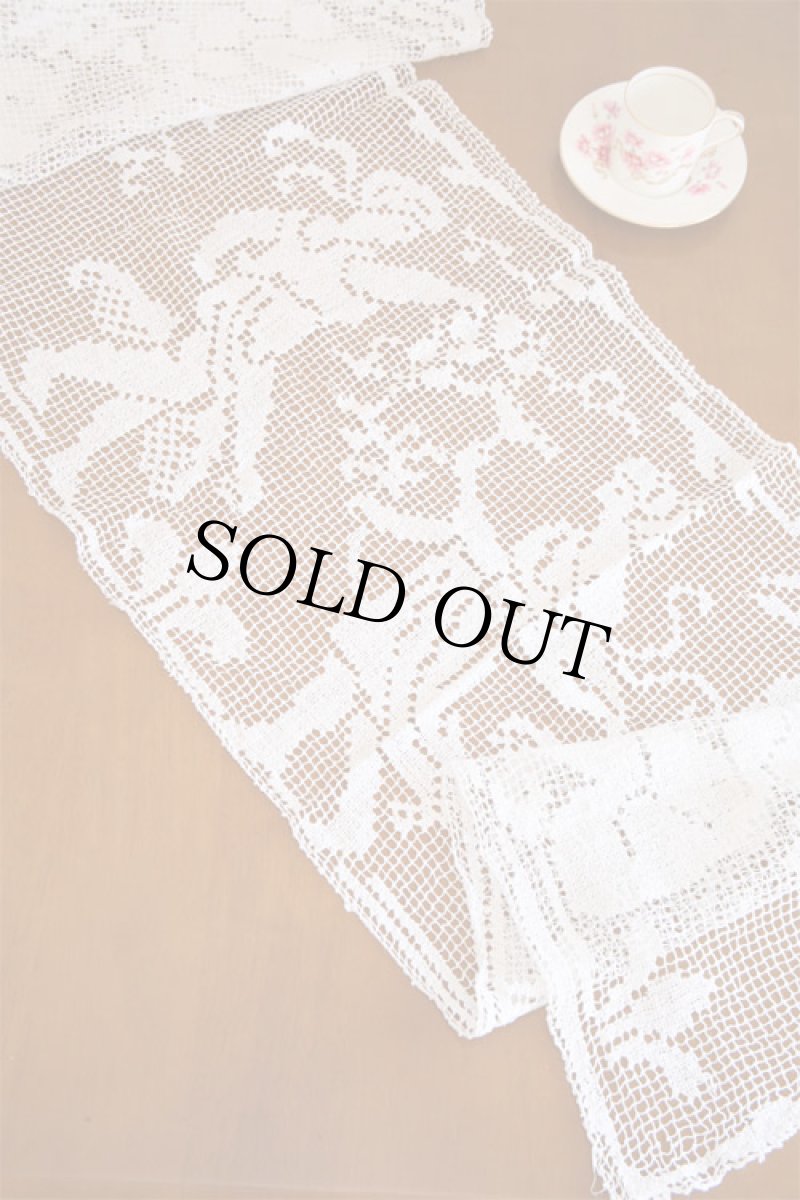 画像2: 〈ヨーロッパ〉1910〜1920年頃バッカスとケルビムが描かれたパネルレース (2)