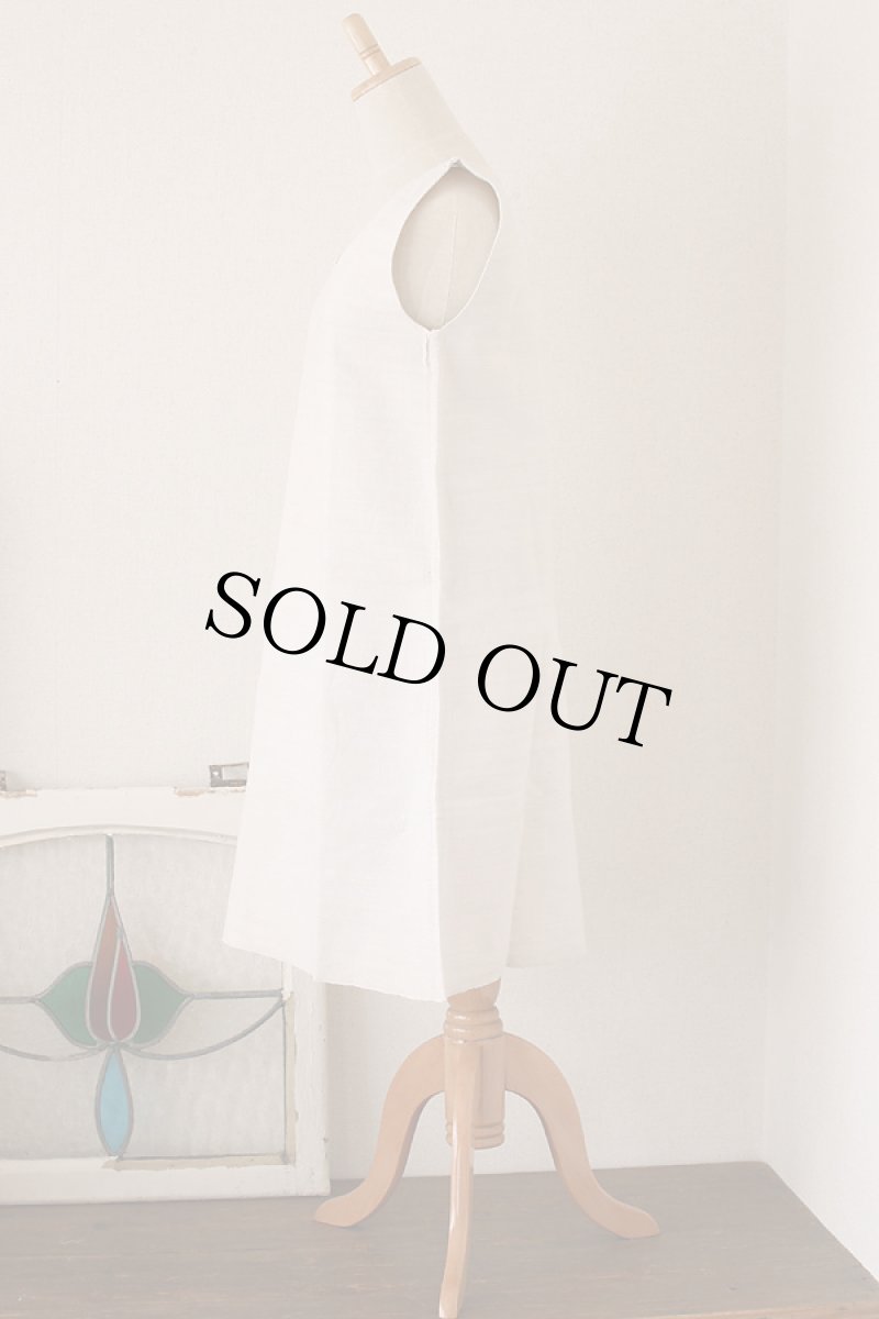 画像5: 〈フランス〉1900年ホームスパンアンティーク リネン ワンピース (5)