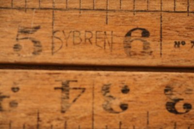 画像2: イギリスのアンティーク折りたたみルーラー36インチ１M　SYBREN