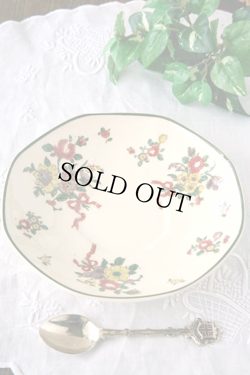 画像2: 〈イギリス〉1950年代ロイヤルドルトン ソーサー old leeds sprays (2)