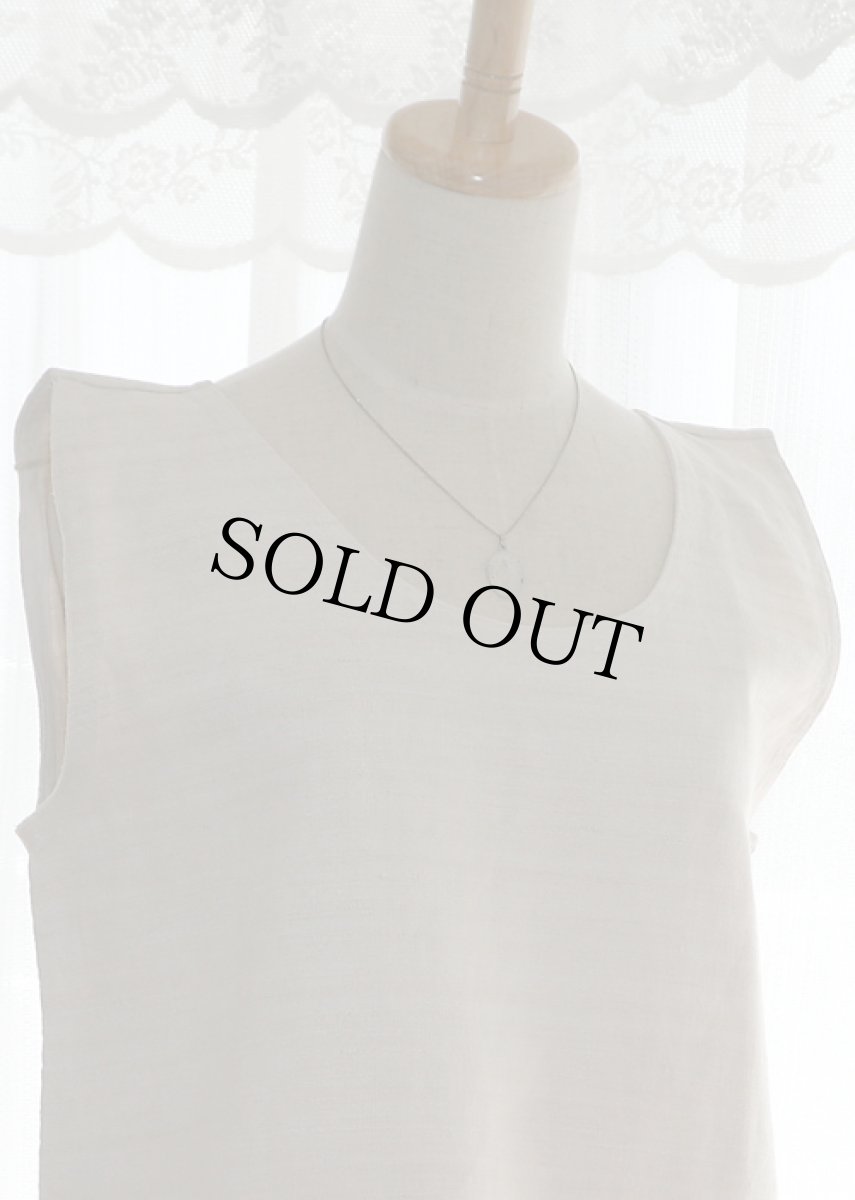 画像2: 〈フランス〉1900年ホームスパンアンティーク リネン ワンピース (2)