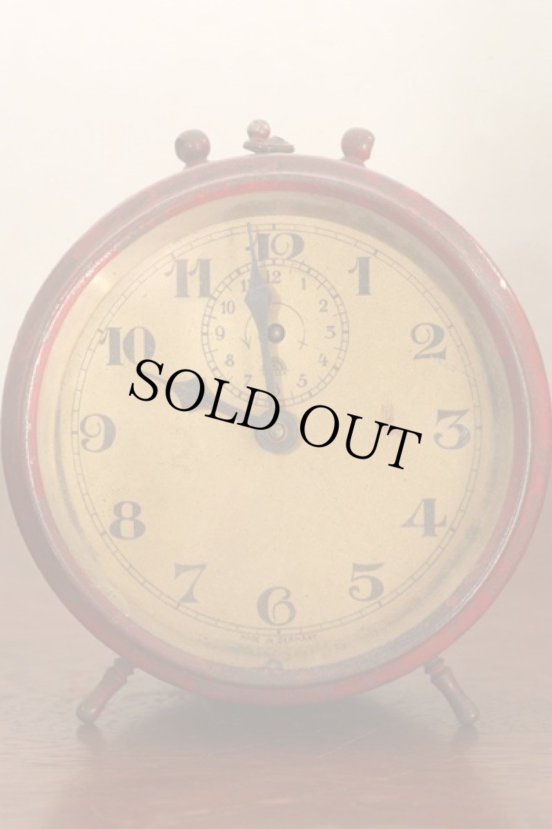 画像2: 〈ドイツ〉赤いアンティーク時計 (2)