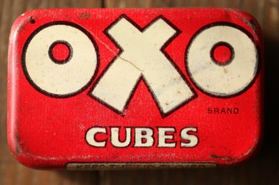 画像1: 1930年代イギリスアンティーク缶OXO（オクソ）