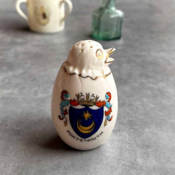 英国 1920-1950年代 アンティーク 陶器 ペンギン 鳥 ポーツマス PORTSMOUTH クレストウェア CREST WARE