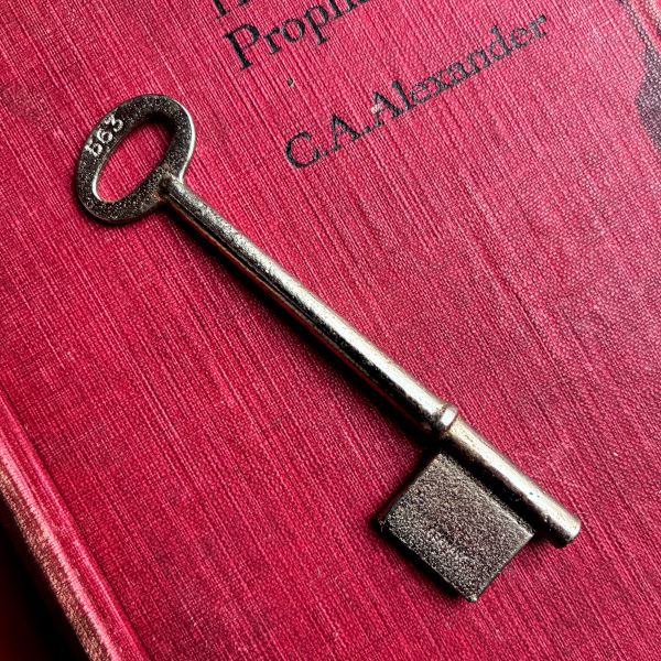 ドイツ 1950-1970年代頃 ドイツ製家具用鍵 刻印Taylor Germany No563 アンティークキー｜(約9.5cm) [EW0669]