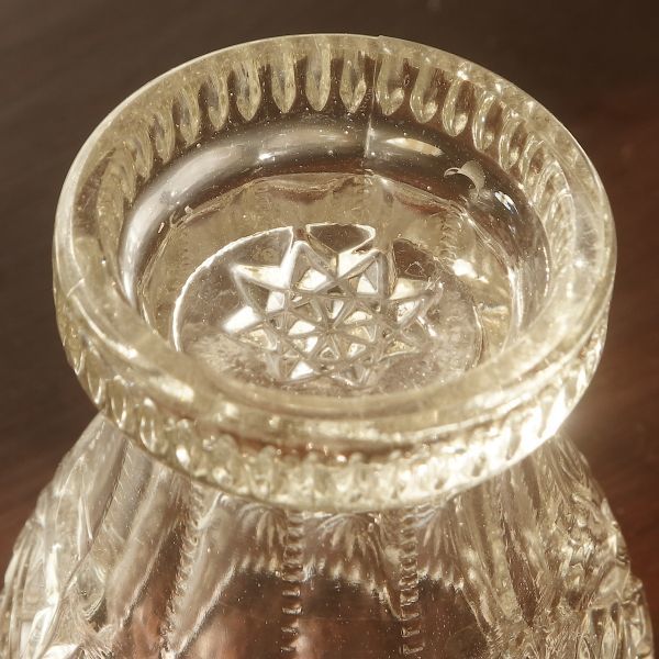 イギリス 1960年代 花瓶 ヴィンテージガラス フラワーベース