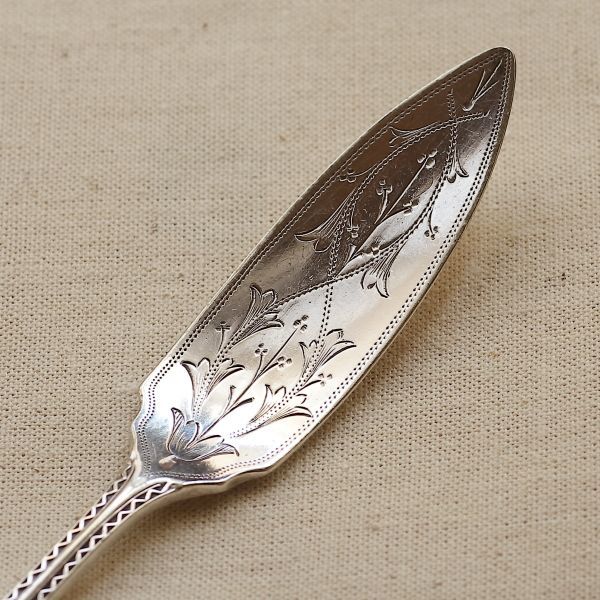 イギリス 1843-1883 アンティークシルバープレート バターナイフ ...