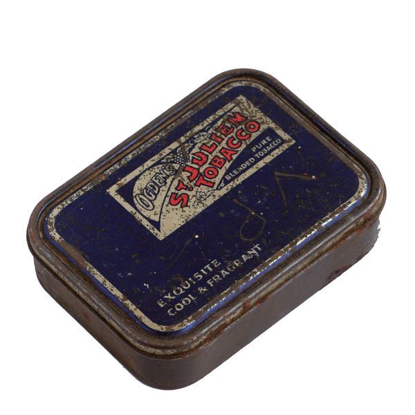 イギリス アンティーク缶 ST.JULIEN TOBACCO タバコ缶 |英国 