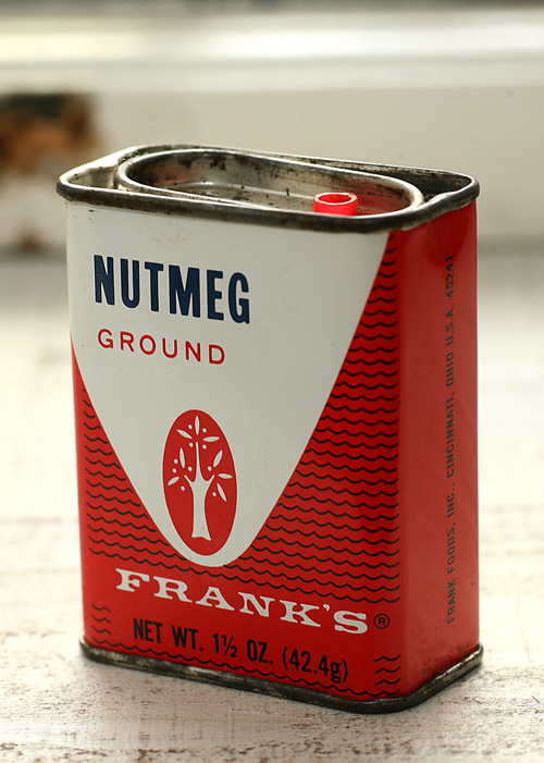 〈アメリカ〉ビンテージ缶 FRANK'S ナツメグ缶